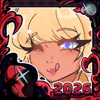 A blonde gyaru dressed in a cute black dress, mouse ears and tail, posing cutely and sticking her tongue out
